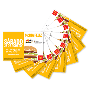 Kit Família 8 Tíquetes Digitais McDia Feliz 2025
